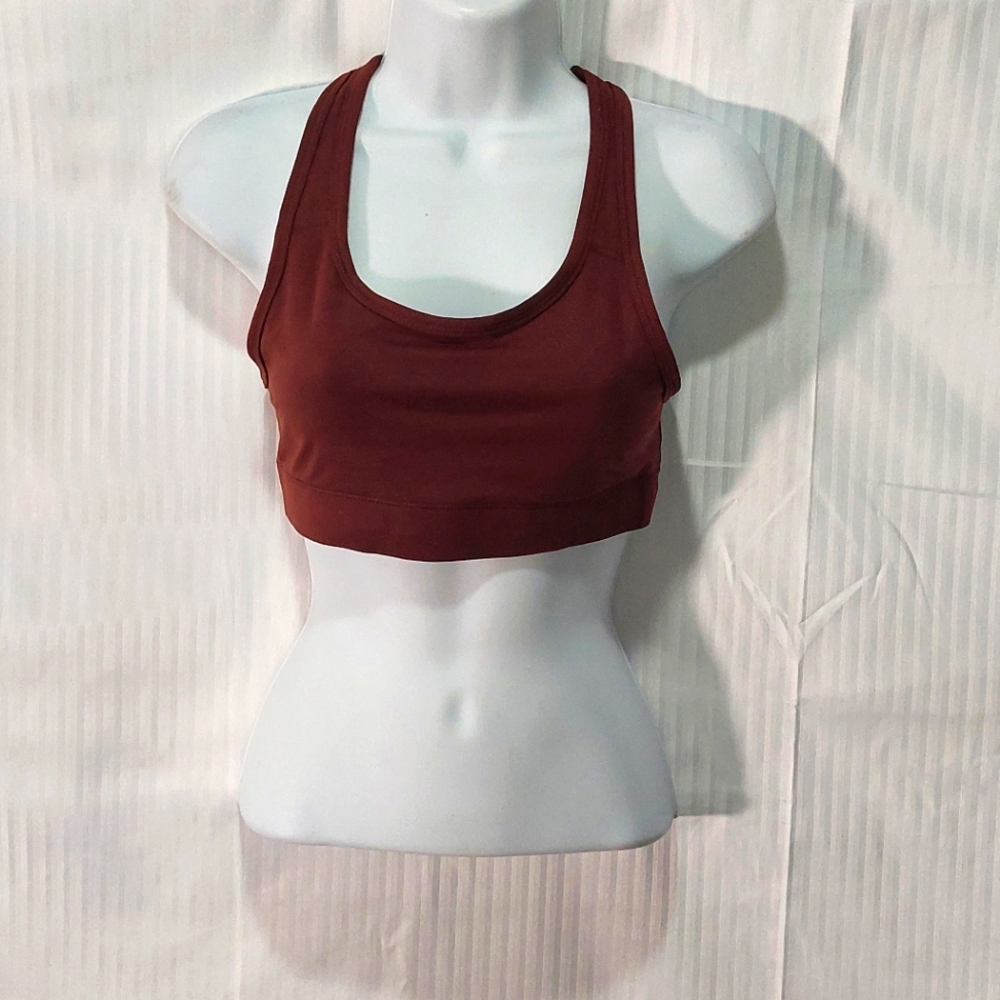 NWT Small Oalka Women's Rust Medium Compression Bra